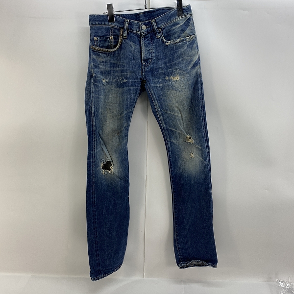 実際に弊社で買取させて頂いたHYSTERIC GLAMOUR/ヒステリックグラマー デニムパンツ スタッズ/ダメージ加工/VCR加工 0224AP08/28