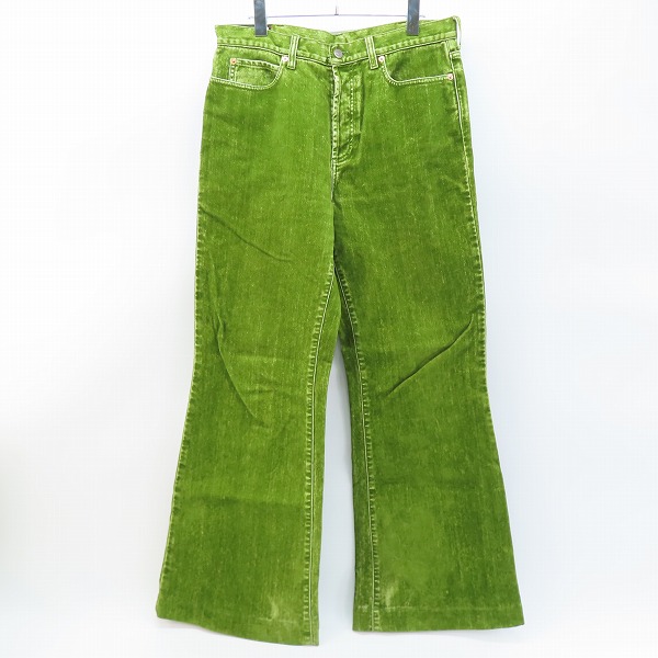 実際に弊社で買取させて頂いたGUCCI/グッチ ボタンフライベロアロングパンツ 594931 XDAXK/36