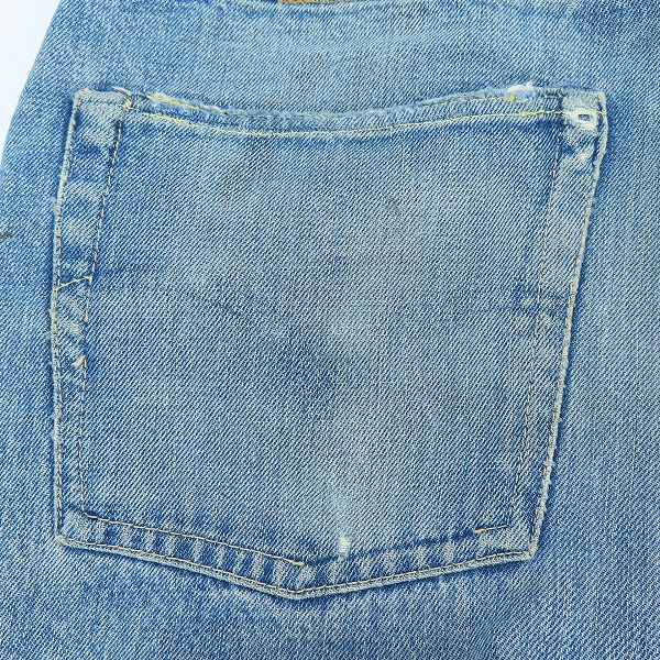 実際に弊社で買取させて頂いたLEVI'S/リーバイス ヴィンテージ 501 刻印E/点々 ビッグE 均等V/足長R ボタンフライ デニムパンツの画像 8枚目