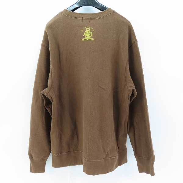 実際に弊社で買取させて頂いたA BATHING APE/アベイシングエイプ ロゴプリント スウェット ブラウン/Lの画像 1枚目