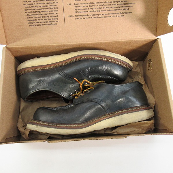 実際に弊社で買取させて頂いたRED WING/レッドウィング 旧羽タグ フォアマン レザーシューズ 8100/8Dの画像 8枚目