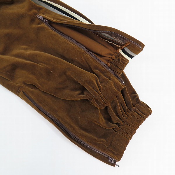 実際に弊社で買取させて頂いたWACKO MARIA/ワコマリア 24SS ベルベットトラックパンツ /Lの画像 9枚目