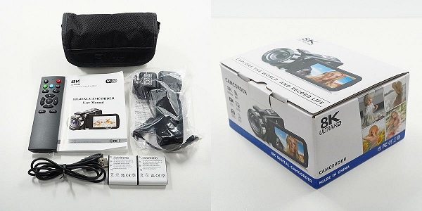 実際に弊社で買取させて頂いたノーブランド扱い CAMCORDER 8K ULTRA HD デジタルビデオカメラ 動作確認済みの画像 9枚目