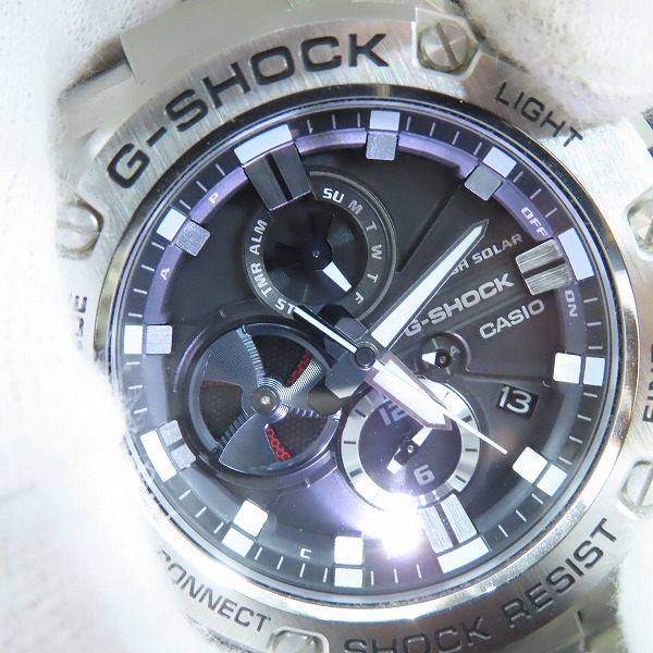 実際に弊社で買取させて頂いたG-SHOCK/Gショック G-STEEL/Gスチール Bluetooth搭載 タフネスクロノグラフ タフソーラー GST-B100D-1AJFの画像 5枚目