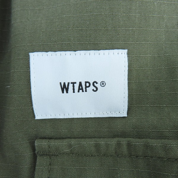 実際に弊社で買取させて頂いたWTAPS/ダブルタップス ジャングル 20AW JUNGLE/LS/NYCO.RIPSTOP. CORDURA ジャングル ジャケット 202WVDT-SHM01/02の画像 6枚目