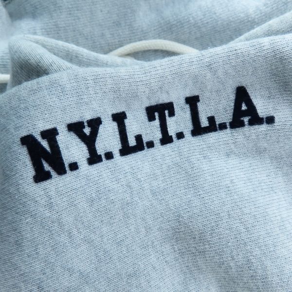 実際に弊社で買取させて頂いたChampion×STUSSY/チャンピオン×ステューシー リバースウィーブ パイル ボックスロゴ プルオーバーパーカー/フーディ Mの画像 6枚目