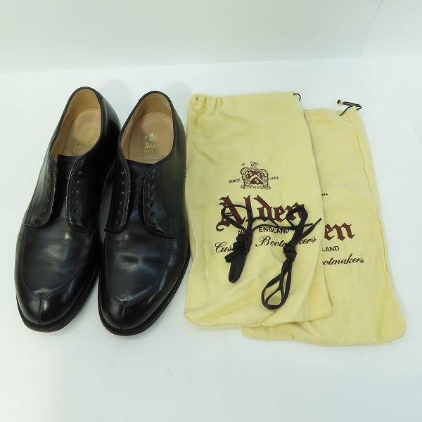 実際に弊社で買取させて頂いたALDEN/オールデン Vチップ カーフレザー シューズ 54411/10の画像 9枚目