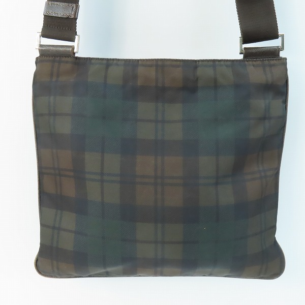 実際に弊社で買取させて頂いたPRADA/プラダ ナイロン チェック柄ショルダーバッグ  VA053Mの画像 1枚目