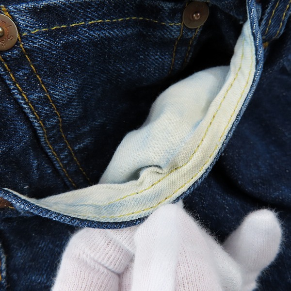 実際に弊社で買取させて頂いたLEVI'S/リーバイス 501XX 刻印555 バレンシア工場製 ビッグE デニムパンツ 紙パッチ 501-0003/W30 L36の画像 7枚目