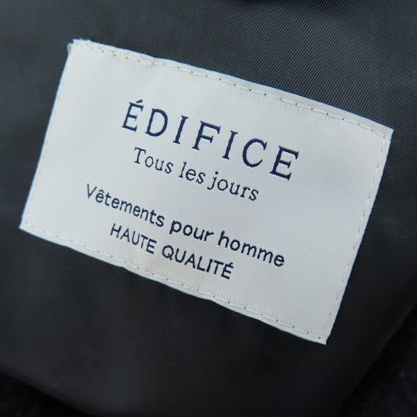 実際に弊社で買取させて頂いたEDIFICE/エディフィス ウール チェスターコート 16-020-300-3021-3-0/XLの画像 2枚目