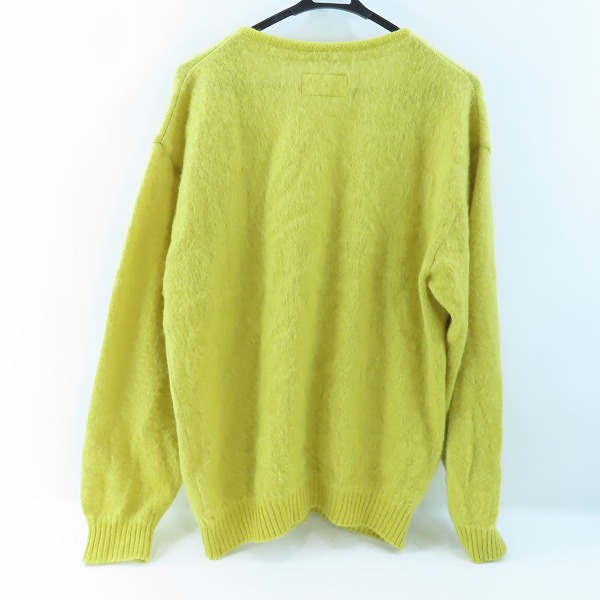 実際に弊社で買取させて頂いたWACKO MARIA/ワコマリア GUILTY PARTIES モヘア ウール カーディガン イエロー/XLの画像 1枚目