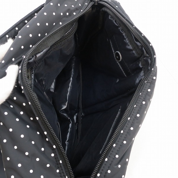 実際に弊社で買取させて頂いたHEAD PORTER/ヘッドポーター WAIST BAG ウエストバッグ 鞄 ドット ブラックの画像 3枚目