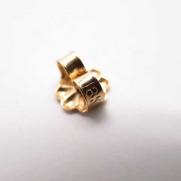 実際に弊社で買取させて頂いたBWL/ビルウォールレザー スカル 18K スタッドピアスの画像 6枚目