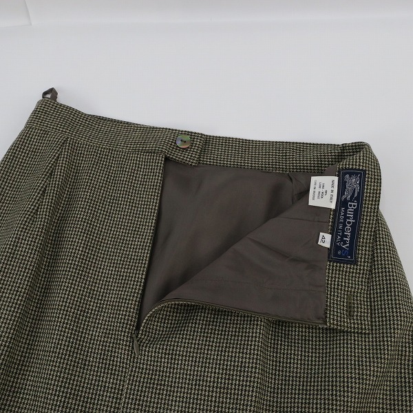 実際に弊社で買取させて頂いたBurberrys/バーバリーズ 千鳥格子 ダブル ジャケット スカート セットアップ 40/42の画像 9枚目