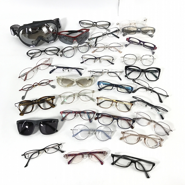 実際に弊社で買取させて頂いた【おまとめ】バーバリー/イブサンローラン/アンバレンタイン 他 メガネ/サングラス アイウェア