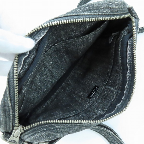 実際に弊社で買取させて頂いたPORTER/ポーター  デニム スタッズ ショルダーバッグの画像 4枚目