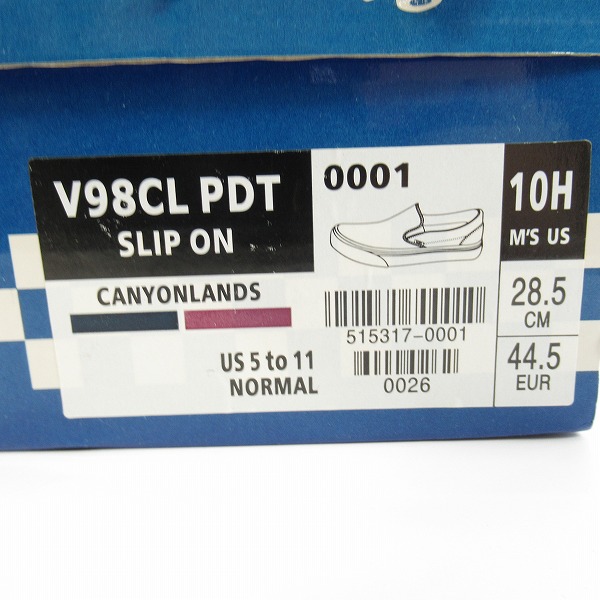 実際に弊社で買取させて頂いたPENDLETON×VANS/ペンドルトン× ヴァンズ バンズ スリッポン V98CL PDT /515317-0001/28.5の画像 9枚目