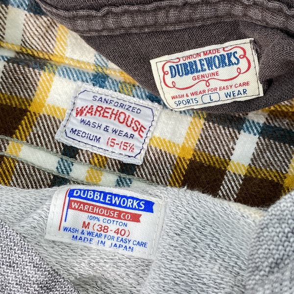 実際に弊社で買取させて頂いた【おまとめ】WAREHOUSE/ウェアハウス  DUBBLE WORKS/ダブルワークス 長袖シャツ/長袖Tシャツ 等の画像 2枚目