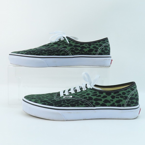 実際に弊社で買取させて頂いたVANS×WACKO MARIA/バンズ×ワコマリア V44 AUTHENTIC/オーセンティック レオパード グリーン 667569-0003/29の画像 3枚目
