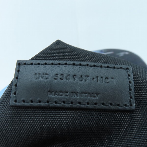 実際に弊社で買取させて頂いたSAINT LAURENT/サンローラン シティ バックパック エコニル/スムースレザー/ナイロン "アズール/オレンジ" 534967FAAFP4383の画像 8枚目