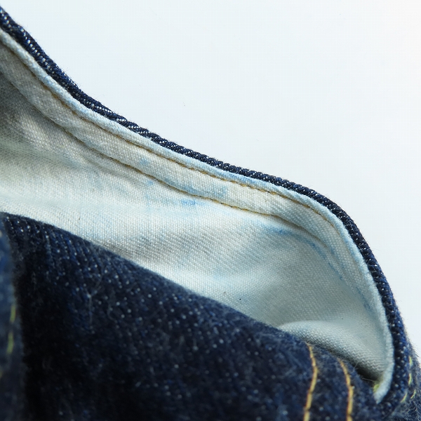 実際に弊社で買取させて頂いたSUGAR CANE/シュガーケーン 2021モデル スタンダード デニムパンツ SC42021/W31/L30 の画像 8枚目