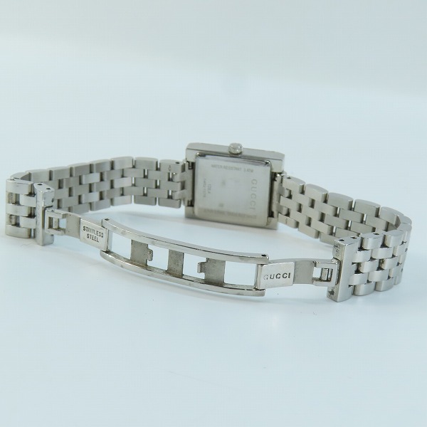 実際に弊社で買取させて頂いたGUCCI/グッチ ブルーシェル文字盤 石付き クォーツ/ウォッチ/時計【動作未確認】の画像 3枚目