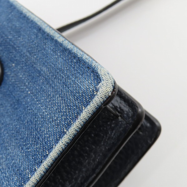 実際に弊社で買取させて頂いたCOACH/コーチ デニム ショルダーバッグ/C3325の画像 9枚目