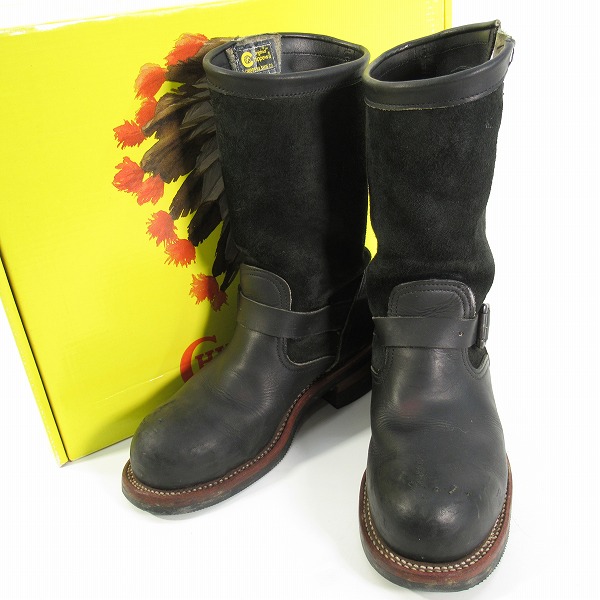 実際に弊社で買取させて頂いたCHIPPEWA × LIMI feu/チペワ × リミ フゥ ロングブーツ エンジニアブーツ/93300/6.5E