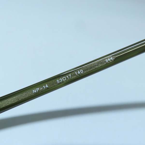 実際に弊社で買取させて頂いた999.9/フォーナインズ ALL STANDARD 度入り眼鏡/メガネフレーム サングラス NP-14の画像 5枚目