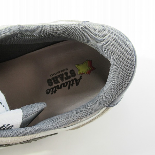 実際に弊社で買取させて頂いたATLANTIC STARS/アトランティックスターズ スニーカー グレー×シルバー/43の画像 4枚目