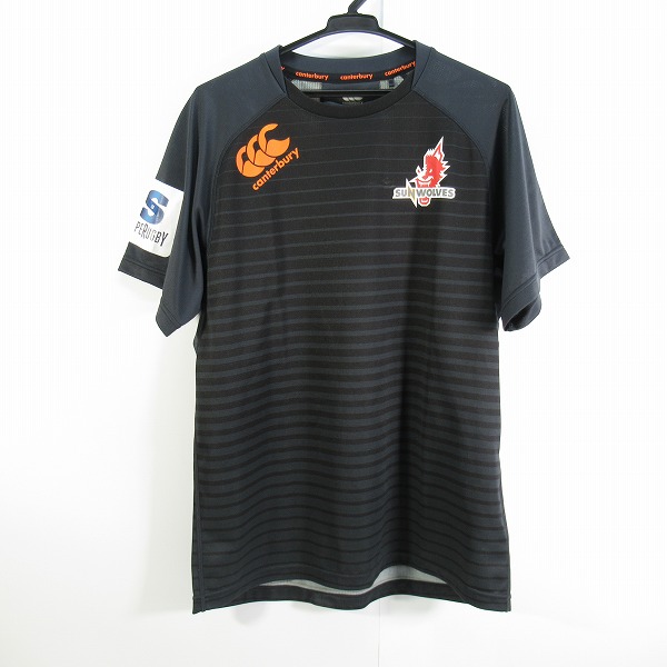 実際に弊社で買取させて頂いたcanterbury/カンタベリー SUNWOLVES/サンウルブズ Tシャツ/XL