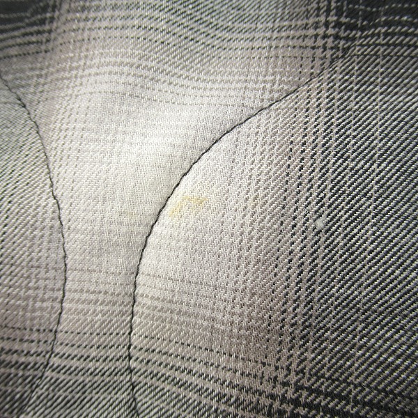 実際に弊社で買取させて頂いたCOOTIE/クーティー Ombre Check Quilting CPO Jacket/オンブレチェック キルティング CPOジャケット/Lの画像 6枚目