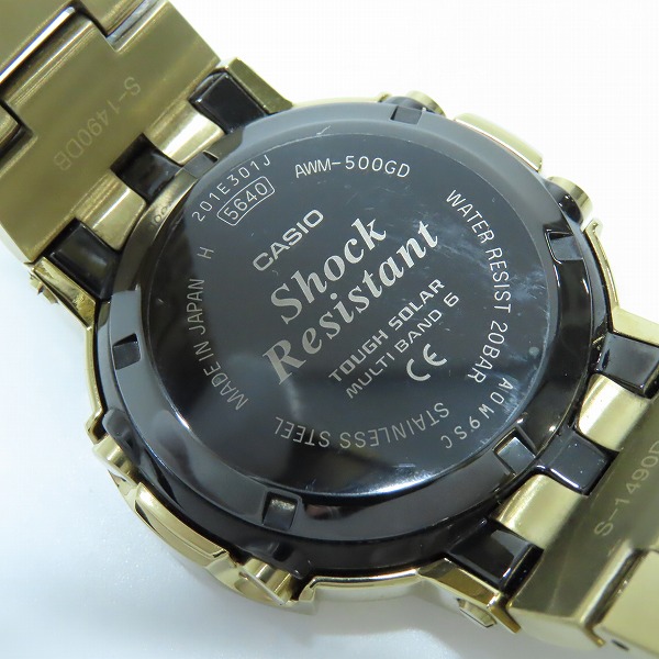 実際に弊社で買取させて頂いたG-SHOCK/Gショック FULL METAL TOUGH SOLAR フルメタル タフソーラー AWM-500GD-9AJFの画像 4枚目