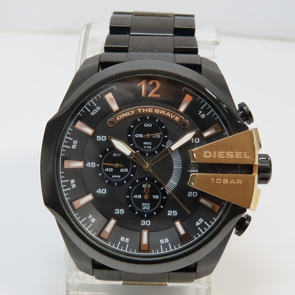 実際に弊社で買取させて頂いたDIESEL/ディーゼル MEGA CHIEF/メガチーフ クロノグラフ DZ-4309【動作未確認】