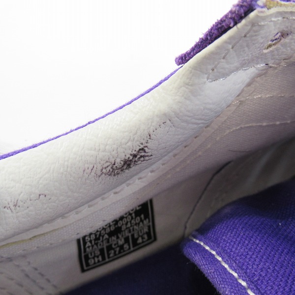 実際に弊社で買取させて頂いたVANS/バンズ ローカットスニーカー パープル 27.5の画像 8枚目