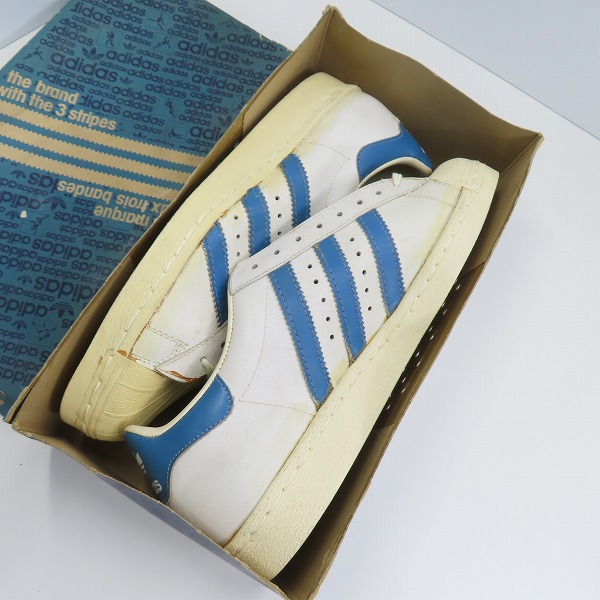 実際に弊社で買取させて頂いたadidas/アディダス 金ベロ/フランス製/ヴィンテージ SUPERSTAR/スーパースター スニーカー 9.5の画像 8枚目