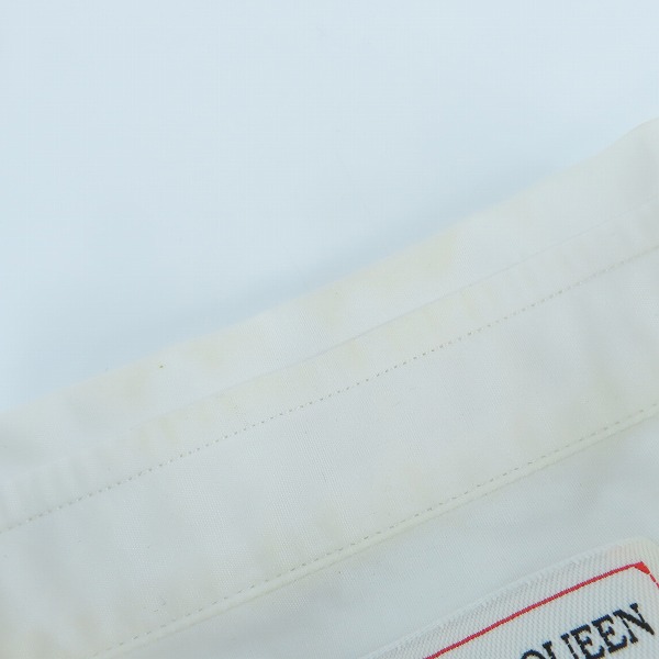 実際に弊社で買取させて頂いたALEXANDER MQUEEN/アレキサンダーマックイーン 刺繍デザイン ボタンシャツ /15++の画像 8枚目