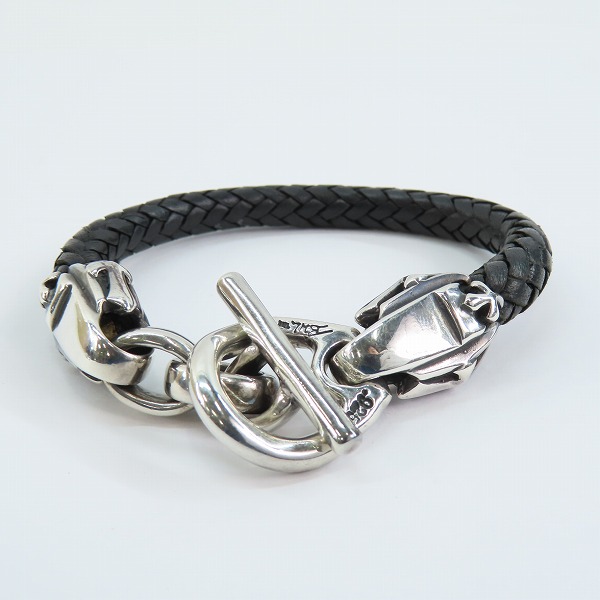 実際に弊社で買取させて頂いたBWL/ビルウォールレザー レザーブレスレット Tバーの画像 1枚目