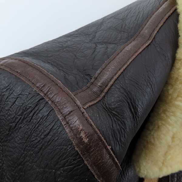 実際に弊社で買取させて頂いたBUZZ RICKSON'S/バズリクソンズ D-1 ムートン フライトジャケット/Mの画像 6枚目