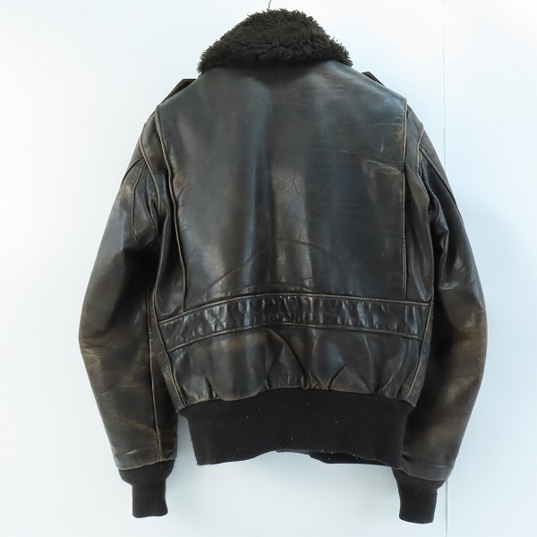 実際に弊社で買取させて頂いたSchott/ショット USA製 ボアライナー付 レザージャケット/38の画像 1枚目