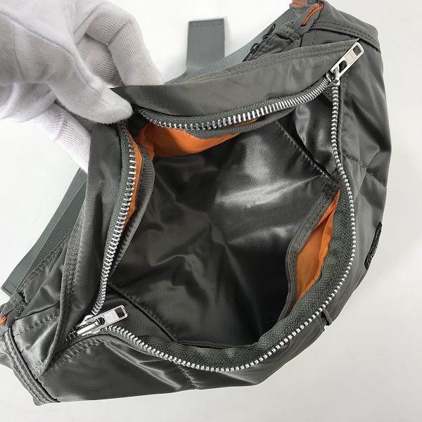 実際に弊社で買取させて頂いた【未使用】PORTER/ポーター TANKER タンカー WAIST BAG(L) ウエストバッグ シルバーグレー/622-06628の画像 4枚目