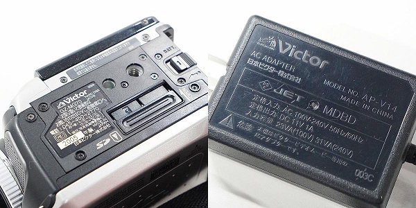 実際に弊社で買取させて頂いたVictor JVC/ビクターJVC GZ-MG70 ハードディスク ビデオカメラ 動作確認済みの画像 8枚目
