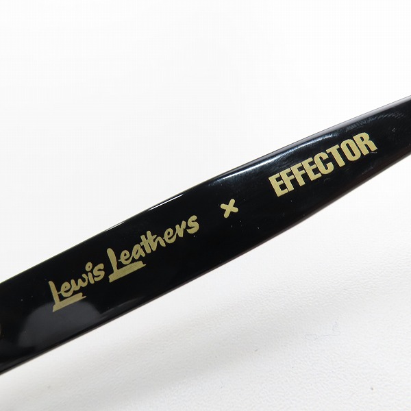 実際に弊社で買取させて頂いたEFFECTOR×Lewis Leather/エフェクター×ルイスレザー AVIAKIT/アヴィアキット フルリム 度入り メガネフレーム/アイウェアの画像 5枚目