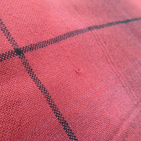 実際に弊社で買取させて頂いたWACKO MARIA/ワコマリア チェックシャツ レッド系/XLの画像 4枚目