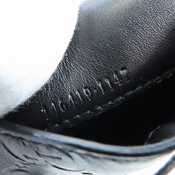 実際に弊社で買取させて頂いたGUCCI/グッチ シマブラックレザー GG柄 ポーチ/ペンケースの画像 5枚目