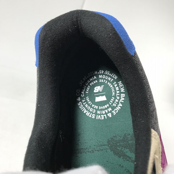 実際に弊社で買取させて頂いたLEVI'S×NEW BALANCE/リーバイス×ニューバランス ローカットスニーカー MT580LE2 27.5Dの画像 4枚目