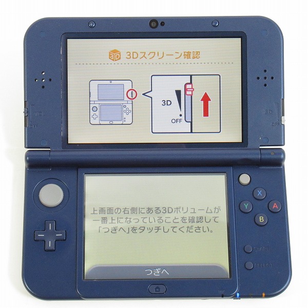実際に弊社で買取させて頂いた任天堂/Nintendo Newニンテンドー3DS LL メタリックブルー RED-001 本体【簡易動作確認済】の画像 1枚目