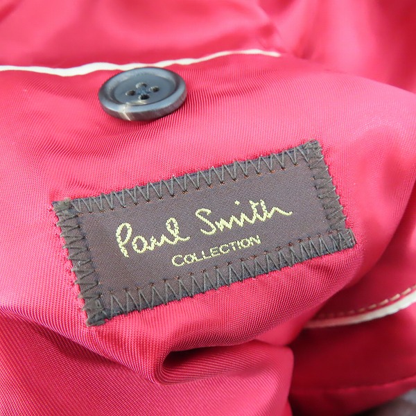 実際に弊社で買取させて頂いたPaul Smith collection /ポールスミス コレクション 羊革/ラムレザー テーラードジャケット/LXの画像 2枚目