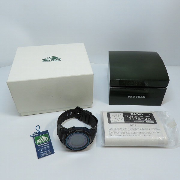 実際に弊社で買取させて頂いたCASIO/カシオ プロトレック PRW-2000Y PROTREK スリムタイプ 青×黒の画像 7枚目