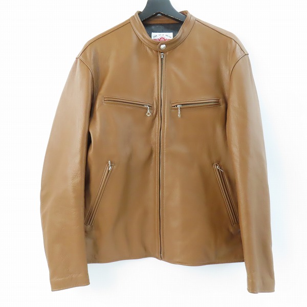 実際に弊社で買取させて頂いたTHE FLAT HEAD/フラットヘッド ディアスキン/鹿革 シングル ライダース レザージャケット/40